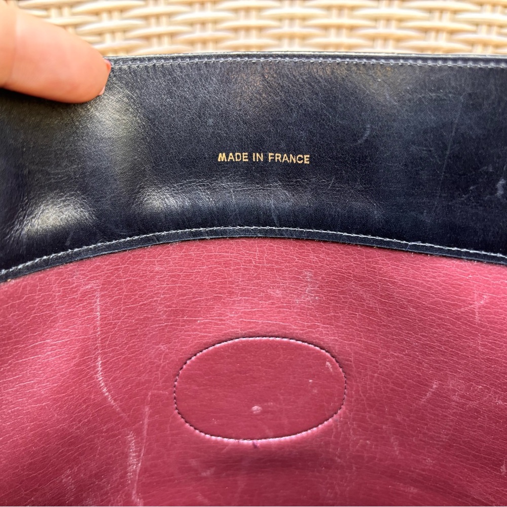 Authentic CHANEL vintage flat black lambskin mini tote - Picture 13 of 16